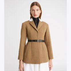 Tory Burch 1" T Monogram Patent Belt