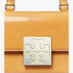 Tory Burch Bon Bon Textured Patent Mini Top-Handle Bag