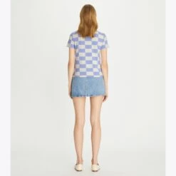 Tory Burch Checkerboard T-Shirt -Chic Style Shop Checkerboard20T Shirt.TB 137208 500 20230601 OMBAC.pdp 1200x1200 1
