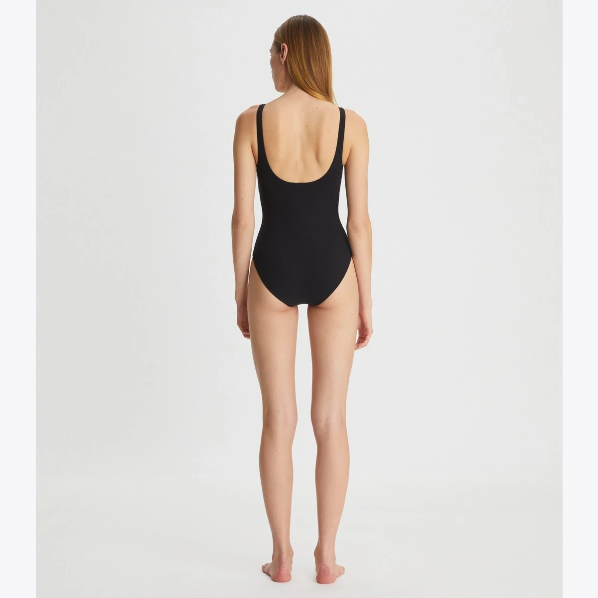 Tory Burch Clip Tank Swimsuit, Black Hardware 3 Tory Burch Clip Tank Swimsuit, Black Hardware