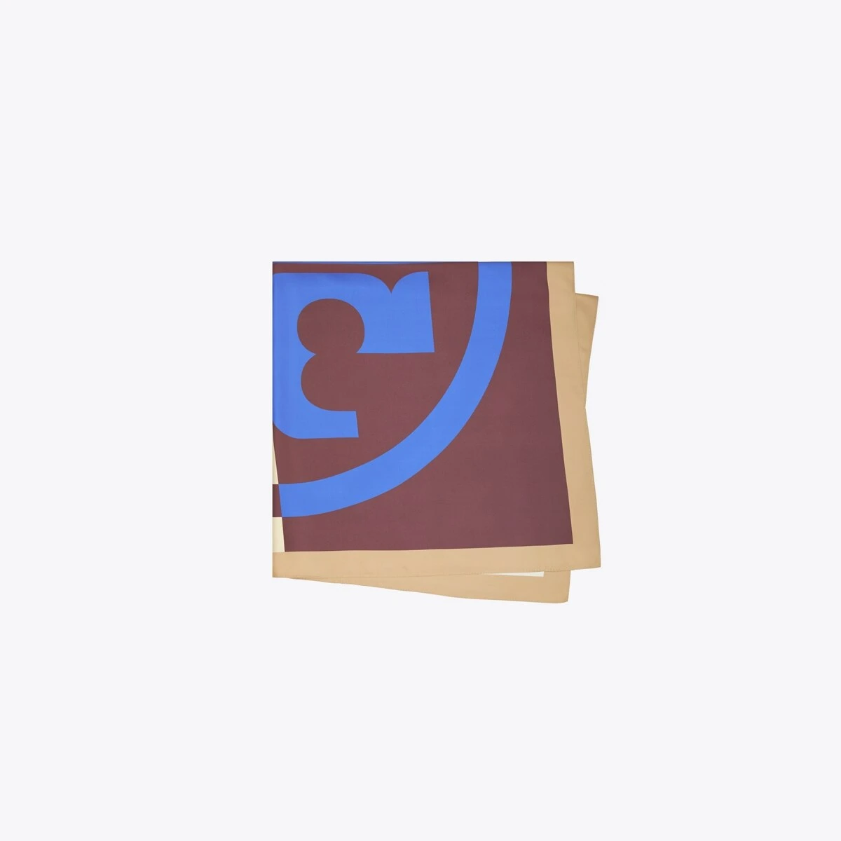 Tory Burch Color Block Logo Oversized Double-Sided Silk Square Scarf 5 Tory Burch Color Block Logo Oversized Double-Sided Silk Square Scarf - Image 3