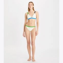 Tory Burch Colorblock Bikini Top