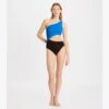 Tory Burch Colorblock Cut-Out One Piece Swimsuit