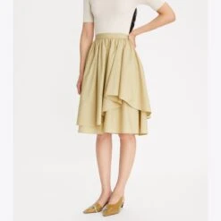 Tory Burch Cotton Poplin Layered Skirt