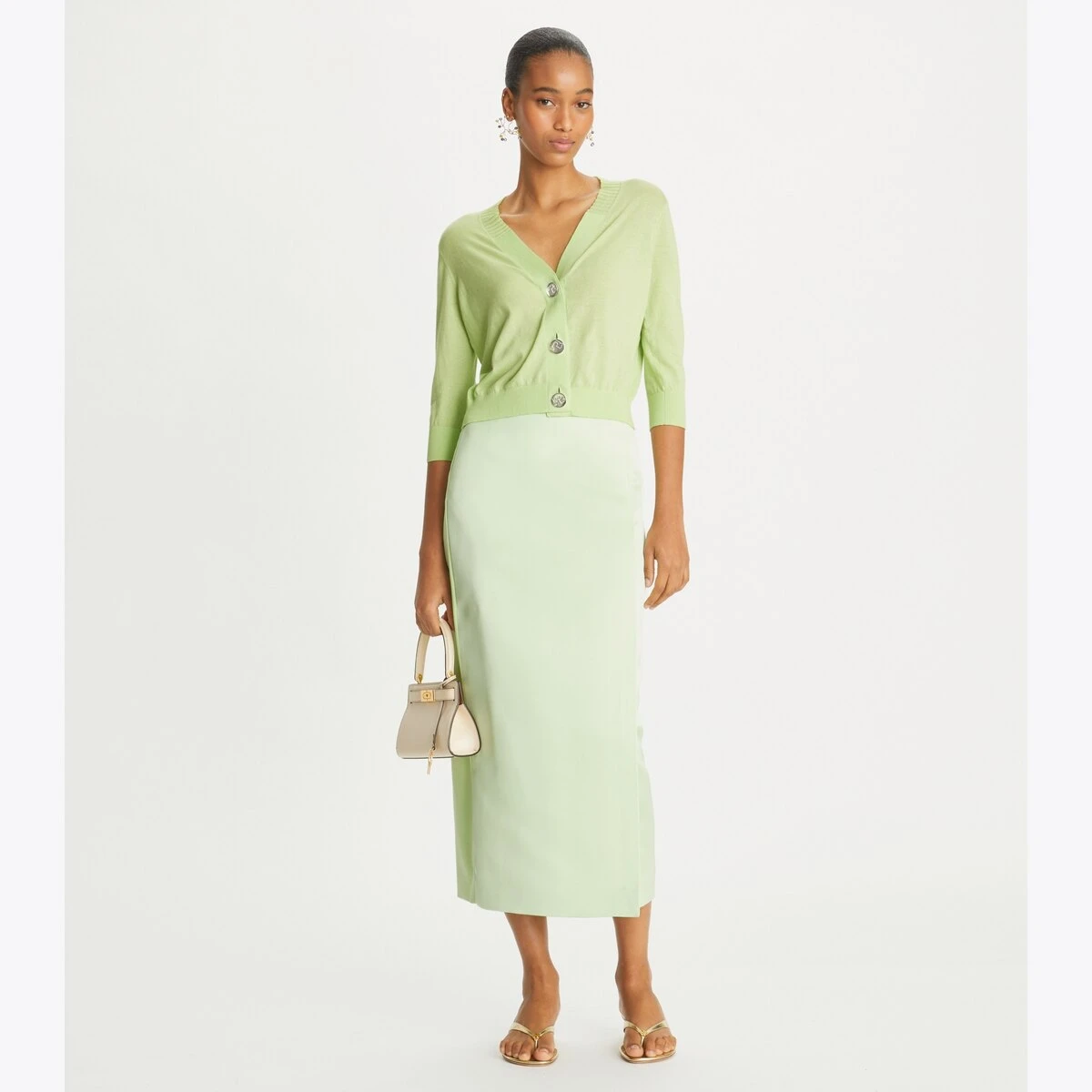 Tory Burch Cropped Cotton Cardigan 8 Tory Burch Cropped Cotton Cardigan - Image 6