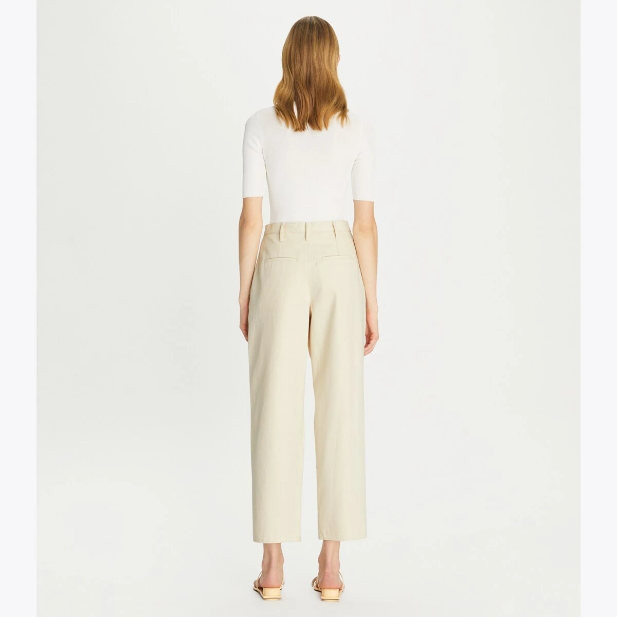 Tory Burch Denim Pleated Pant 5 Tory Burch Denim Pleated Pant - Image 3