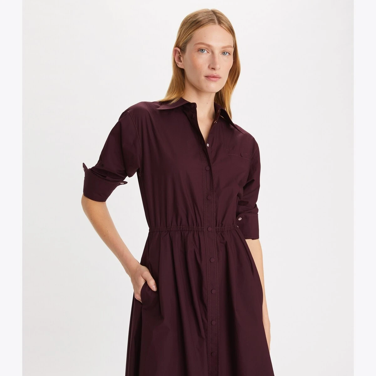 Tory Burch Eleanor Shirtdress 6 Tory Burch Eleanor Shirtdress - Image 4