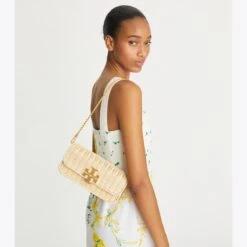 Tory Burch Eleanor Wicker Clutch