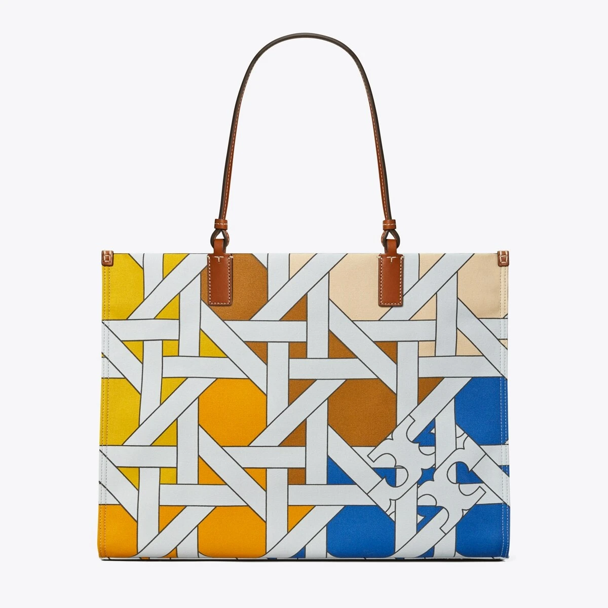 Tory Burch Ella Canvas Basketweave Tote 4 Tory Burch Ella Canvas Basketweave Tote - Image 2