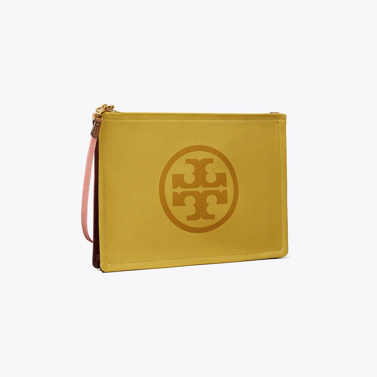 Tory Burch Ella Color-Block Canvas Pouch 10 Tory Burch Ella Color-Block Canvas Pouch - Image 8