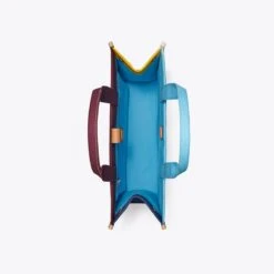 Tory Burch Ella Color-Block Canvas Tote