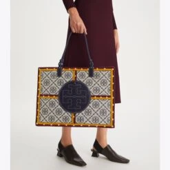 Tory Burch Ella Monogram Quadrant Tote 9 Tory Burch Ella Monogram Quadrant Tote -Chic Style Shop Ella20Monogram20Quadrant20Tote.TB 139475 960 20220719 OMACC.pdp 1200x1200 1