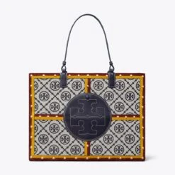 Tory Burch Ella Monogram Quadrant Tote