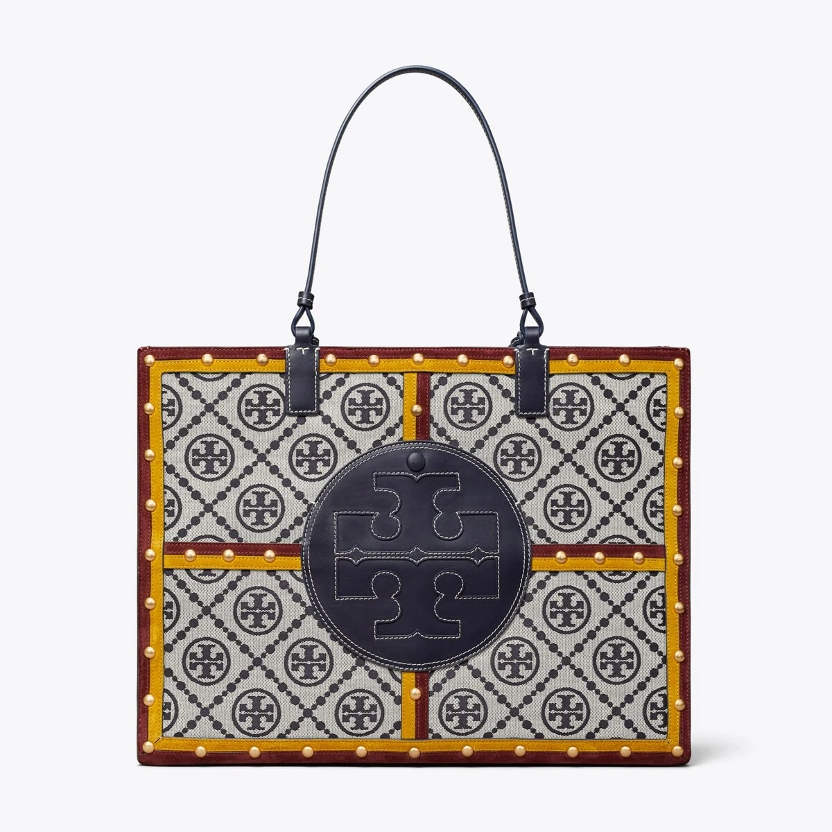 Tory Burch Ella Monogram Quadrant Tote 3 Tory Burch Ella Monogram Quadrant Tote