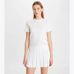 Tory Burch Embroidered Logo T-Shirt -Chic Style Shop Embroidered20Logo20T Shirt.TB 151125 100 20230209 OMDET.pdp 1200x1200 1