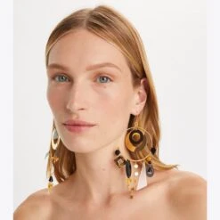 Tory Burch Galaxy Hoop Earring