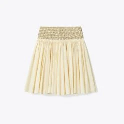 Tory Burch Hand-Done Mirrorwork Cotton Skirt -Chic Style Shop Hand Done20Mirrorwork20Cotton20Skirt.TB 149254 101 SLFRO.pdp 1200x1200 1
