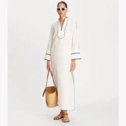 Tory Burch Jacquard Caftan -Chic Style Shop Jacquard20Caftan.TB On Model Editorial 20220613 EOMS 001.pdp 1200x1200 1