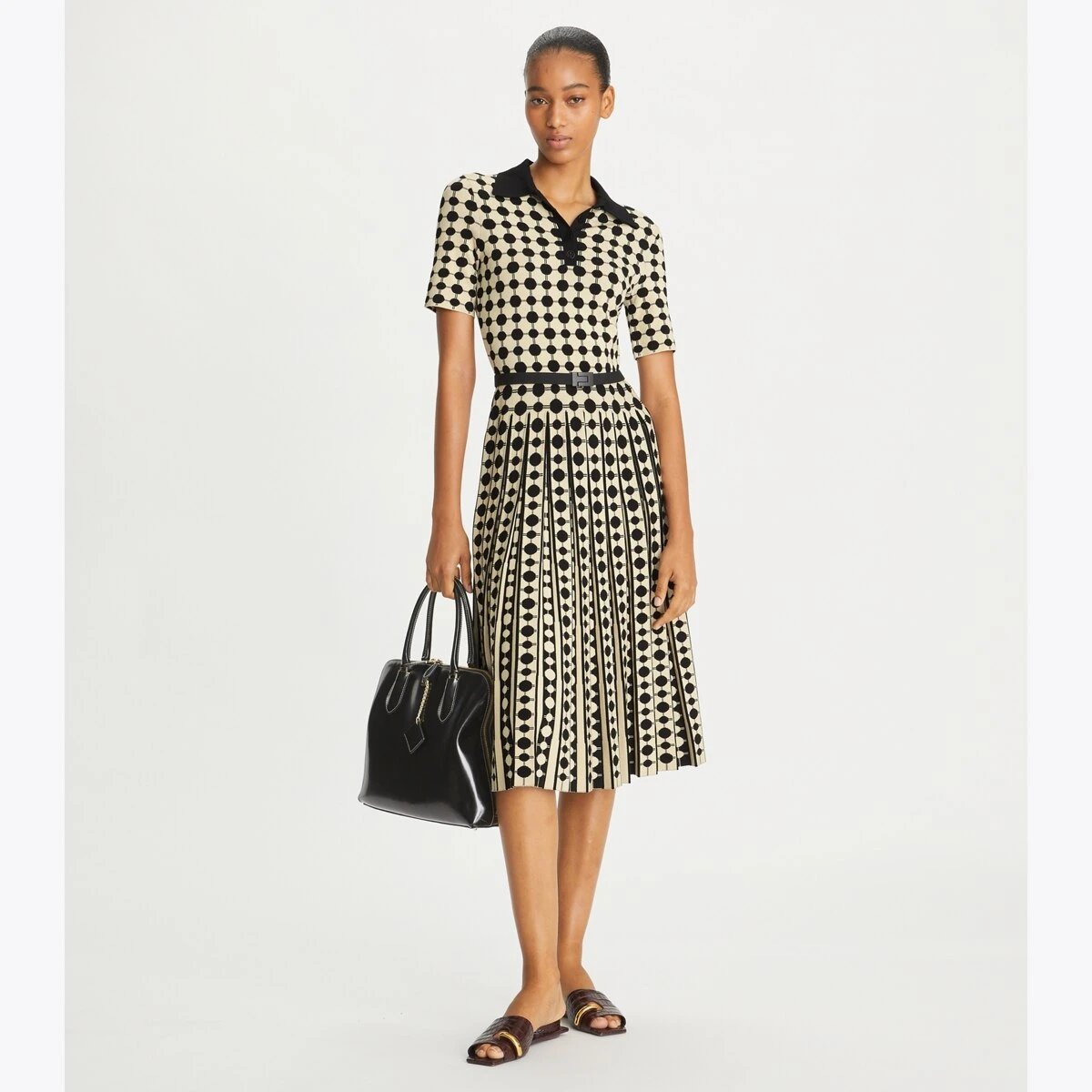 Tory Burch Jacquard Viscose Polo Dress 4 Tory Burch Jacquard Viscose Polo Dress - Image 2