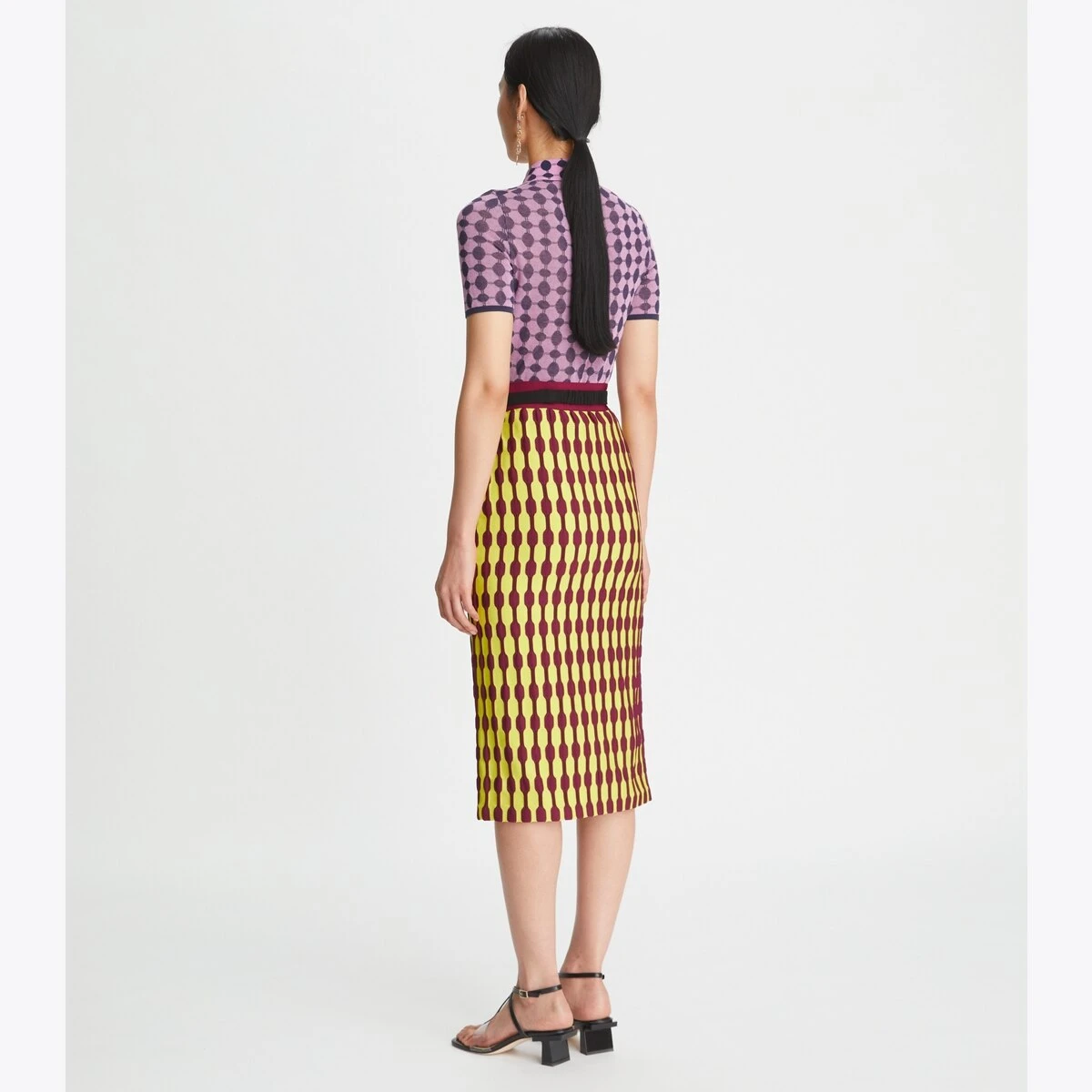 Tory Burch Jacquard Zip Polo 3 Tory Burch Jacquard Zip Polo