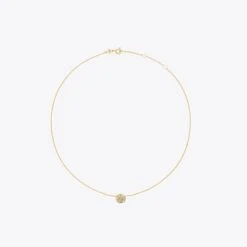 Tory Burch Kira Enamel Pendant Necklace