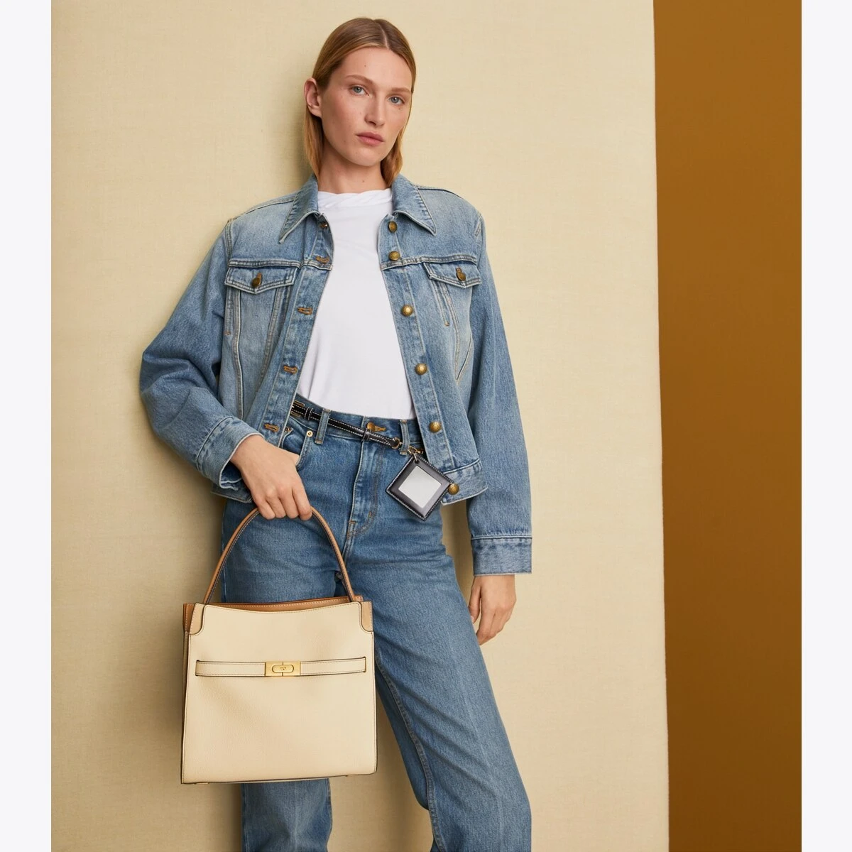 Tory Burch Lee Radziwill Pebbled Double Bag 10 Tory Burch Lee Radziwill Pebbled Double Bag - Image 8