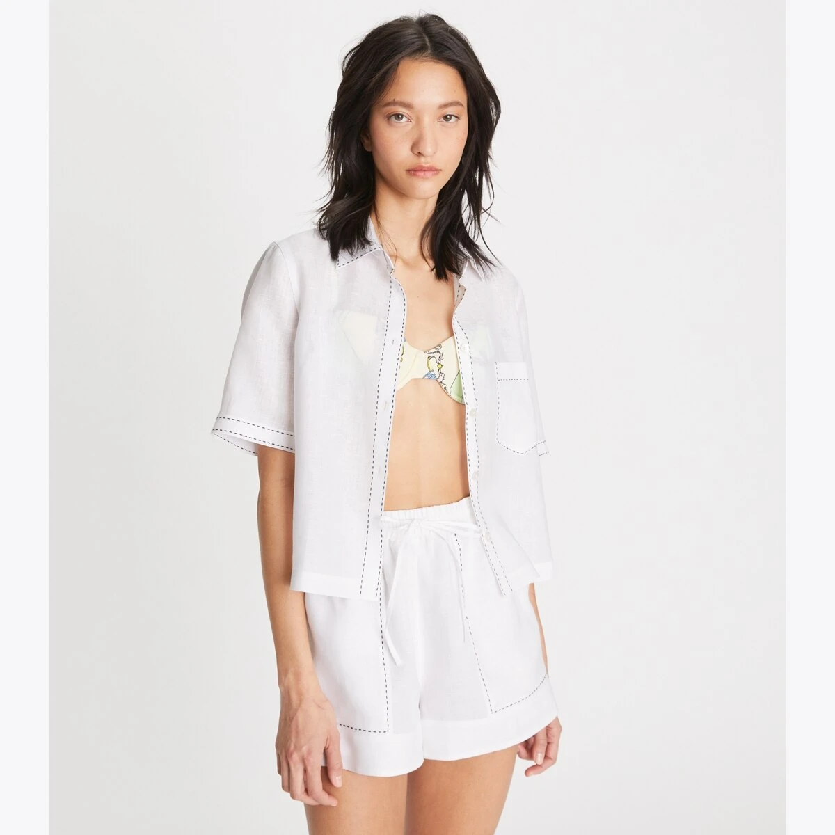 Tory Burch Linen Camp Shirt 4 Tory Burch Linen Camp Shirt - Image 2