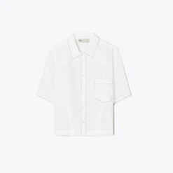 Tory Burch Linen Camp Shirt 8 Tory Burch Linen Camp Shirt -Chic Style Shop Linen20Camp20Shirt.TB 151025 100 SLFRO.pdp 1200x1200 1