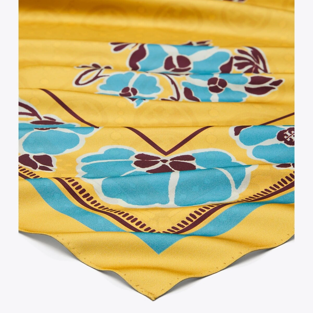 Tory Burch Medallion Floral Silk Square 5 Tory Burch Medallion Floral Silk Square - Image 3