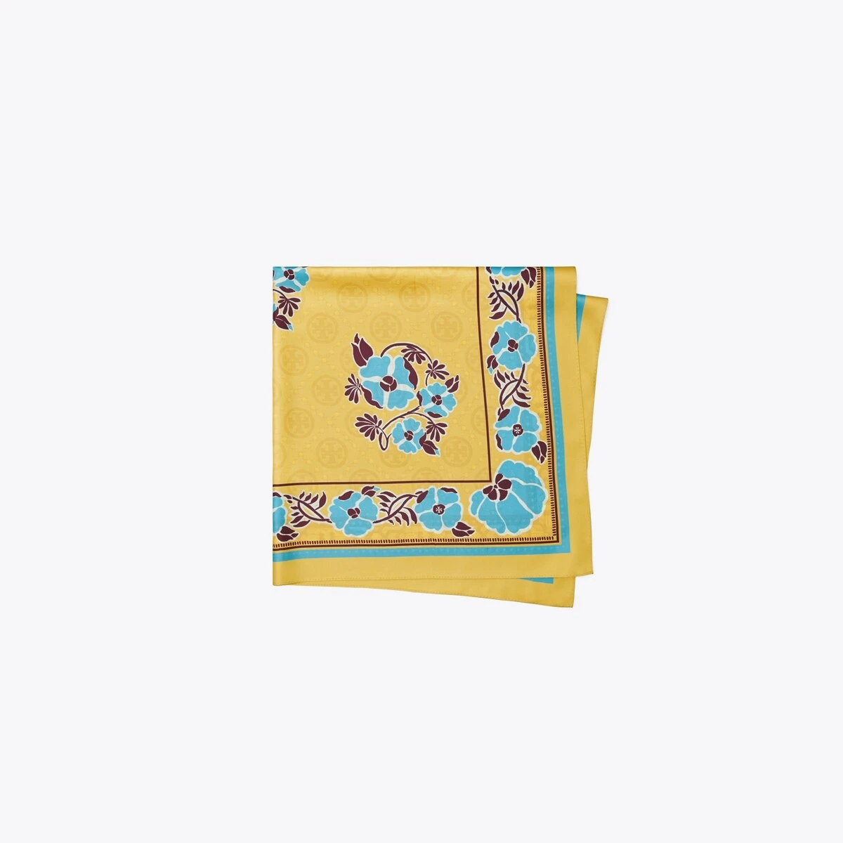 Tory Burch Medallion Floral Silk Square 7 Tory Burch Medallion Floral Silk Square - Image 5