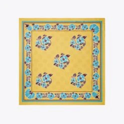 Tory Burch Medallion Floral Silk Square
