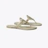Tory Burch Miller Croc Embossed Leather Sandal