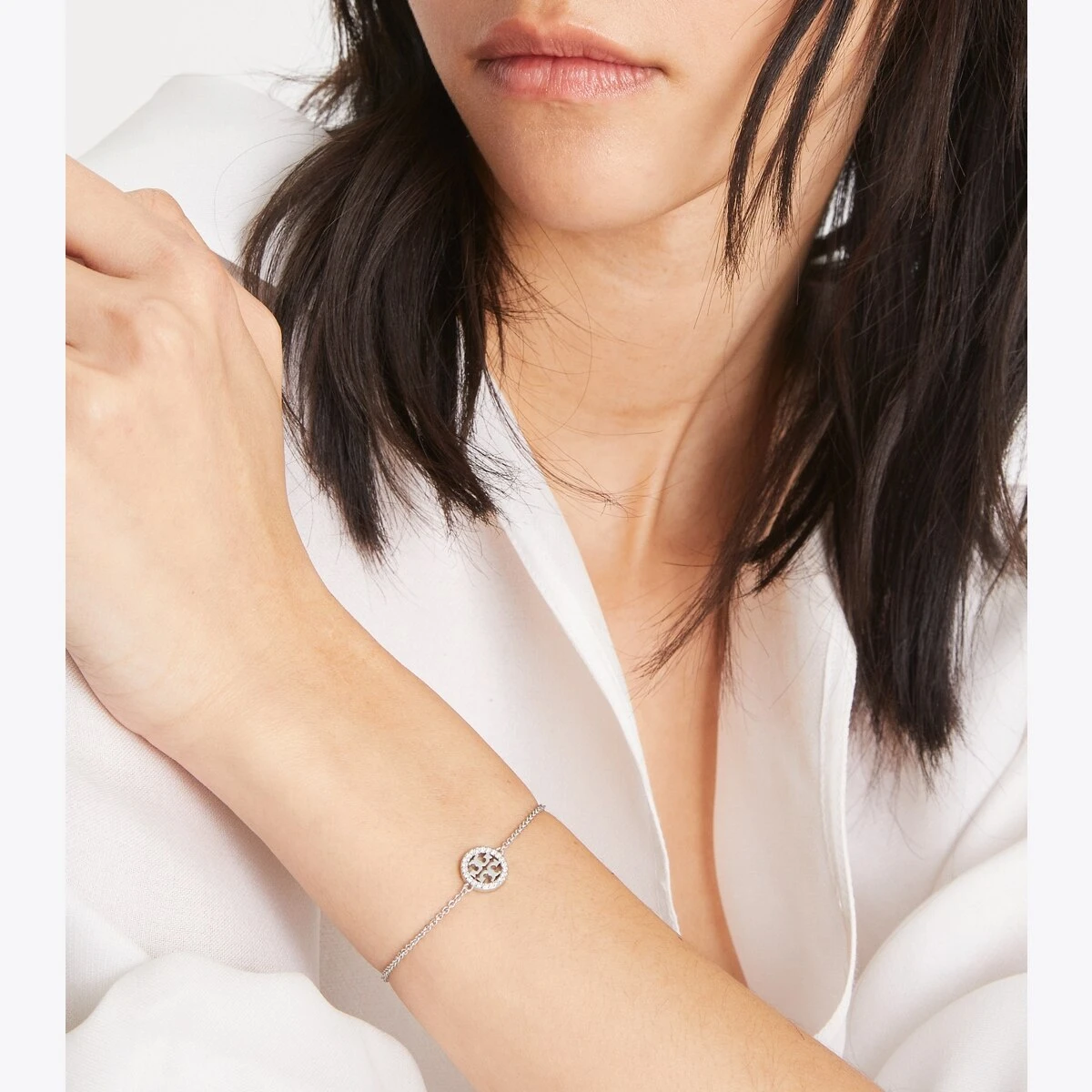 Tory Burch Miller Pavé Chain Bracelet 8 Tory Burch Miller Pavé Chain Bracelet - Image 6