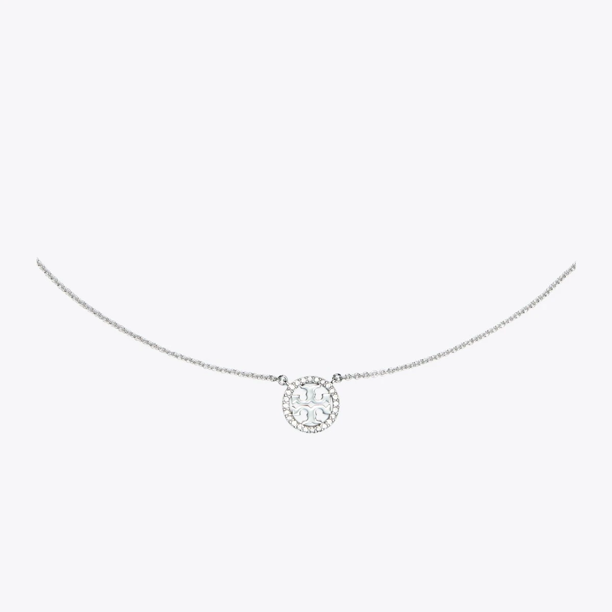 Tory Burch Miller Pavé Logo Delicate Necklace 6 Tory Burch Miller Pavé Logo Delicate Necklace - Image 4