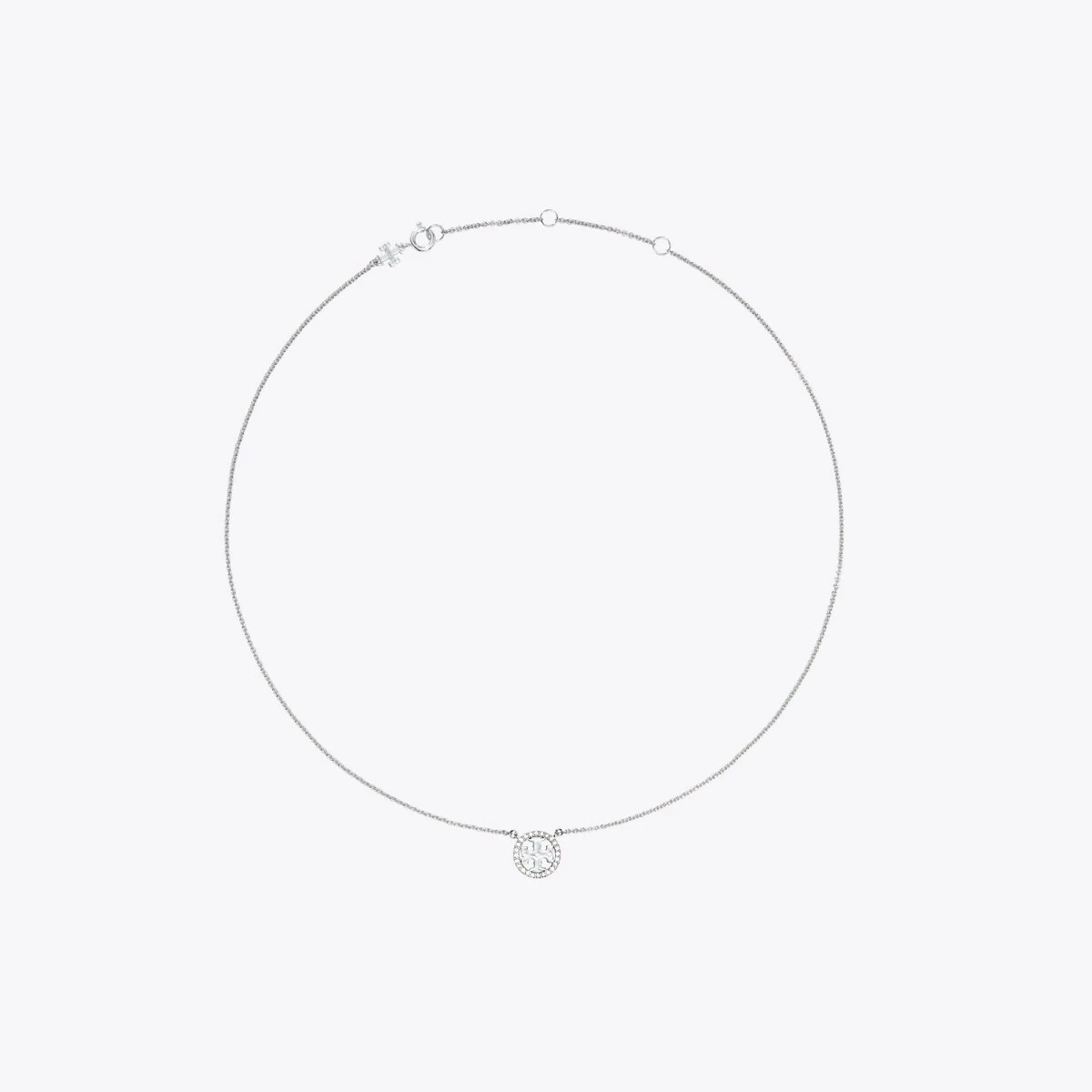Tory Burch Miller Pavé Logo Delicate Necklace 5 Tory Burch Miller Pavé Logo Delicate Necklace - Image 3