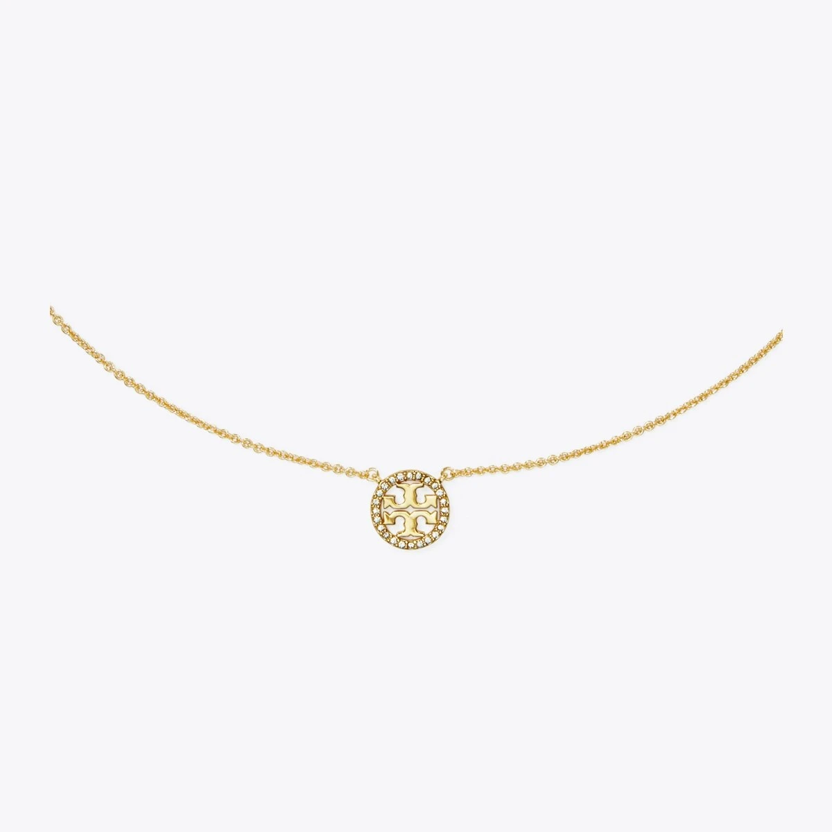 Tory Burch Miller Pavé Logo Delicate Necklace 11 Tory Burch Miller Pavé Logo Delicate Necklace - Image 9
