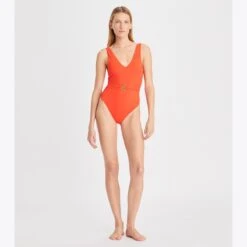 Tory Burch Miller Plunge One-Piece Swimsuit -Chic Style Shop Miller20Plunge20One Piece20Swimsuit.TB 73220 800 20230113 OMFRO.pdp 1200x1200 1