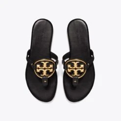 Tory Burch Miller Soft Metal Logo Sandal -Chic Style Shop Miller20Soft20Metal20Logo20Sandal.TB 136593 006 SLOVE.pdp 1200x1200 1