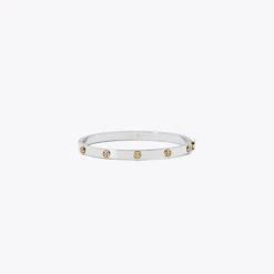 Tory Burch Miller Stud Hinge Bracelet, 5MM
