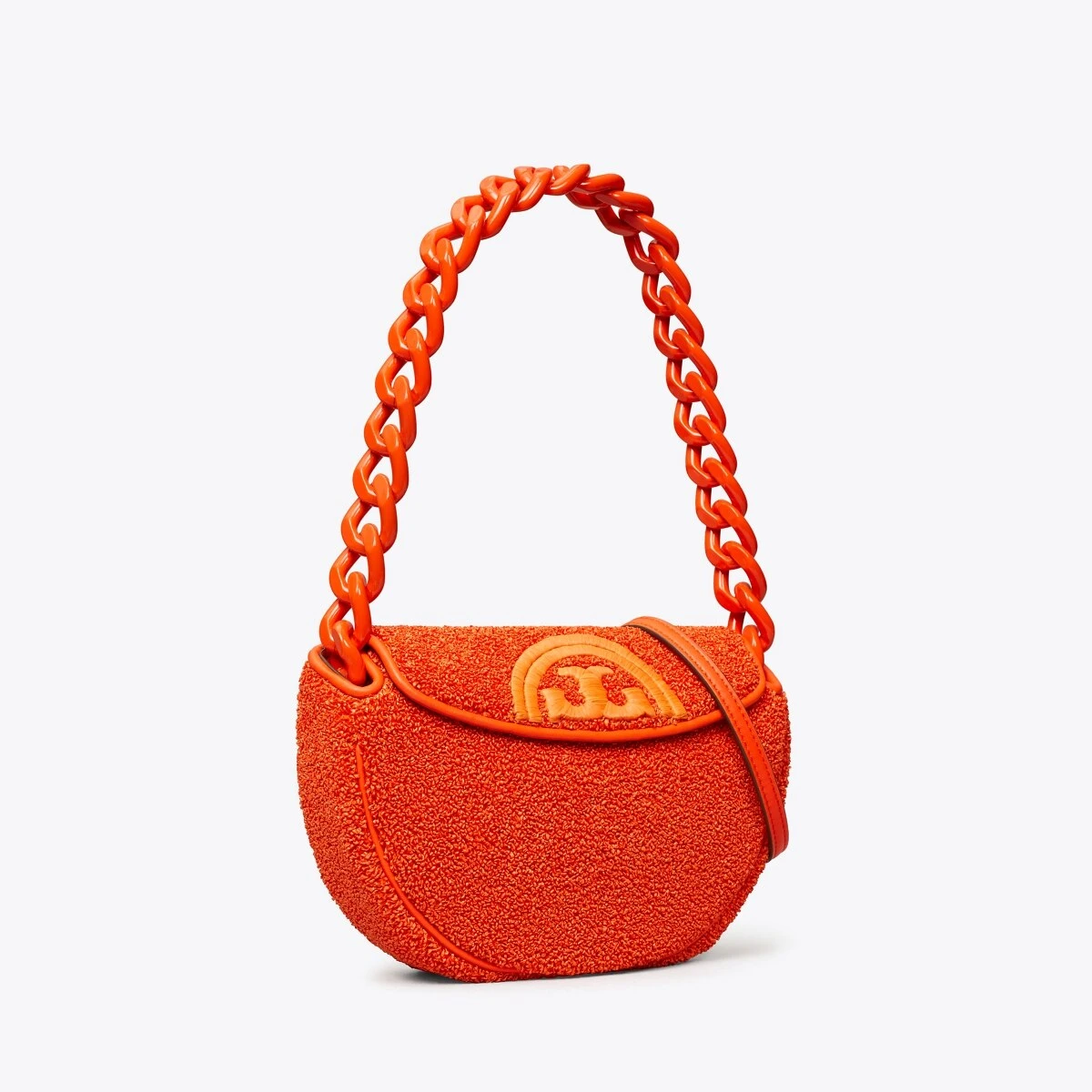 Tory Burch Mini Fleming Soft Raffia Crescent 6 Tory Burch Mini Fleming Soft Raffia Crescent - Image 4
