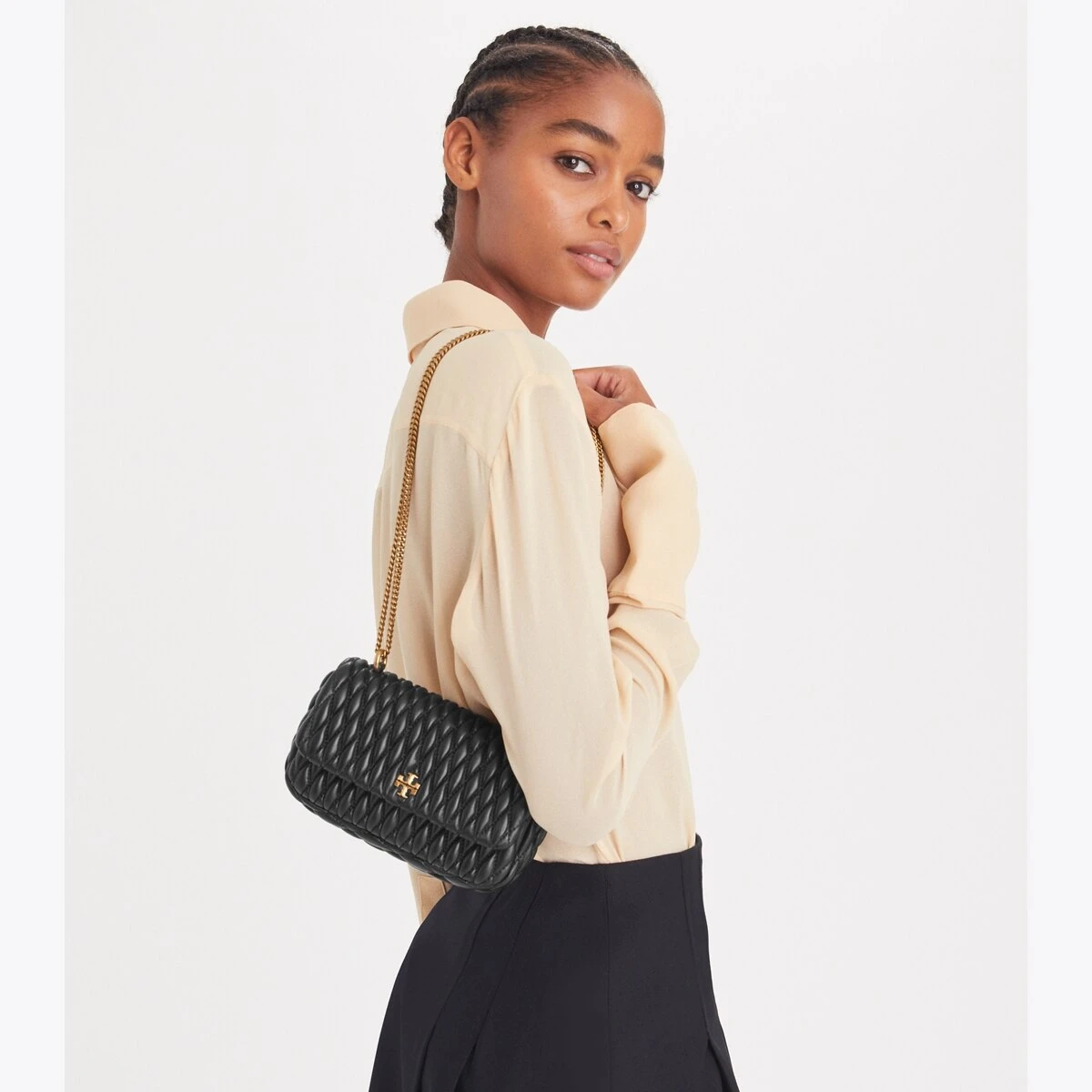 Tory Burch Mini Kira Ruched Flap Bag 3 Tory Burch Mini Kira Ruched Flap Bag