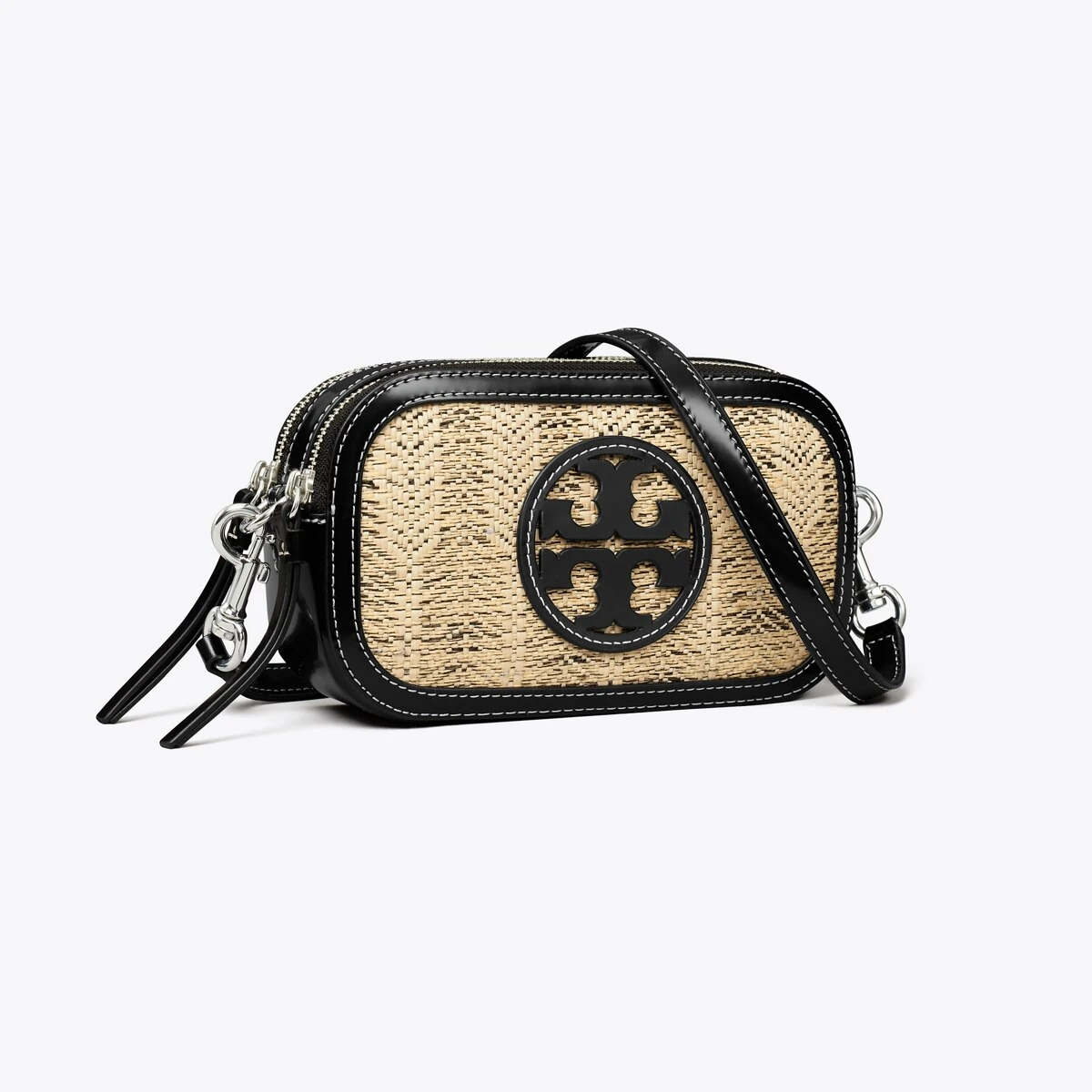 Tory Burch Mini Miller Linen Raffia Crossbody Bag 7 Tory Burch Mini Miller Linen Raffia Crossbody Bag - Image 5