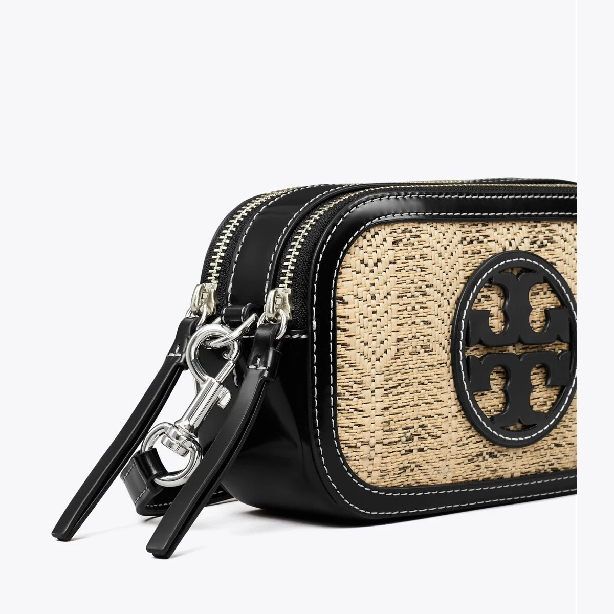 Tory Burch Mini Miller Linen Raffia Crossbody Bag 5 Tory Burch Mini Miller Linen Raffia Crossbody Bag - Image 3