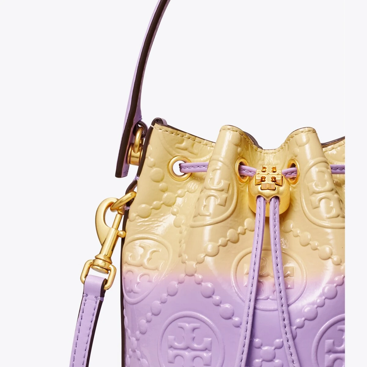 Tory Burch Mini T Monogram Dip-Dye Bucket Bag 4 Tory Burch Mini T Monogram Dip-Dye Bucket Bag - Image 2