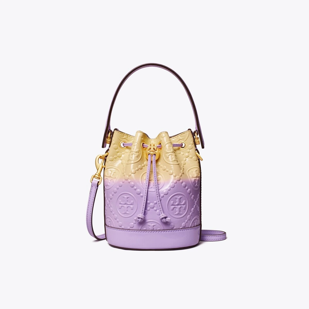 Tory Burch Mini T Monogram Dip-Dye Bucket Bag 3 Tory Burch Mini T Monogram Dip-Dye Bucket Bag