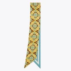 Tory Burch Mosaic Monogram Double-Sided Silk Ribbon Tie -Chic Style Shop Mosaic20Monogram20Double Sided20Silk20Ribbon20Tie20.TB 116285 710 SLFOL.pdp 1200x1200 1