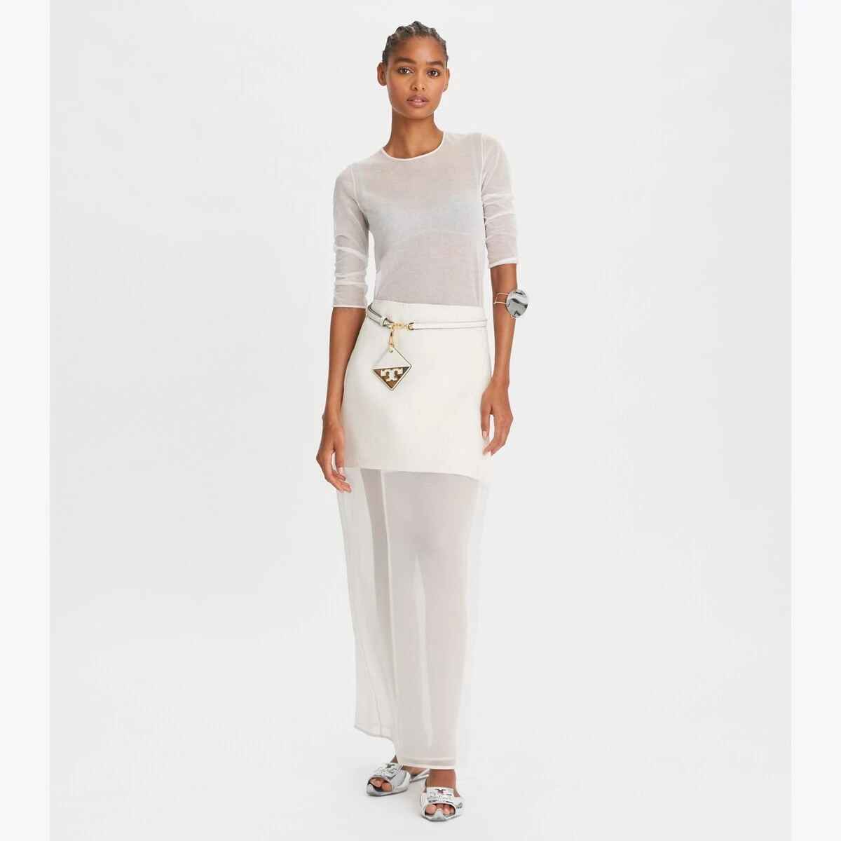 Tory Burch Organza Double-Layer Skirt 3 Tory Burch Organza Double-Layer Skirt