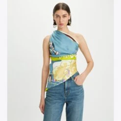 Tory Burch Oversized Ferris Wheel Silk Square