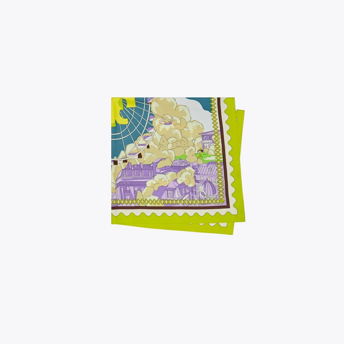 Tory Burch Oversized Ferris Wheel Silk Square 4 Tory Burch Oversized Ferris Wheel Silk Square - Image 2