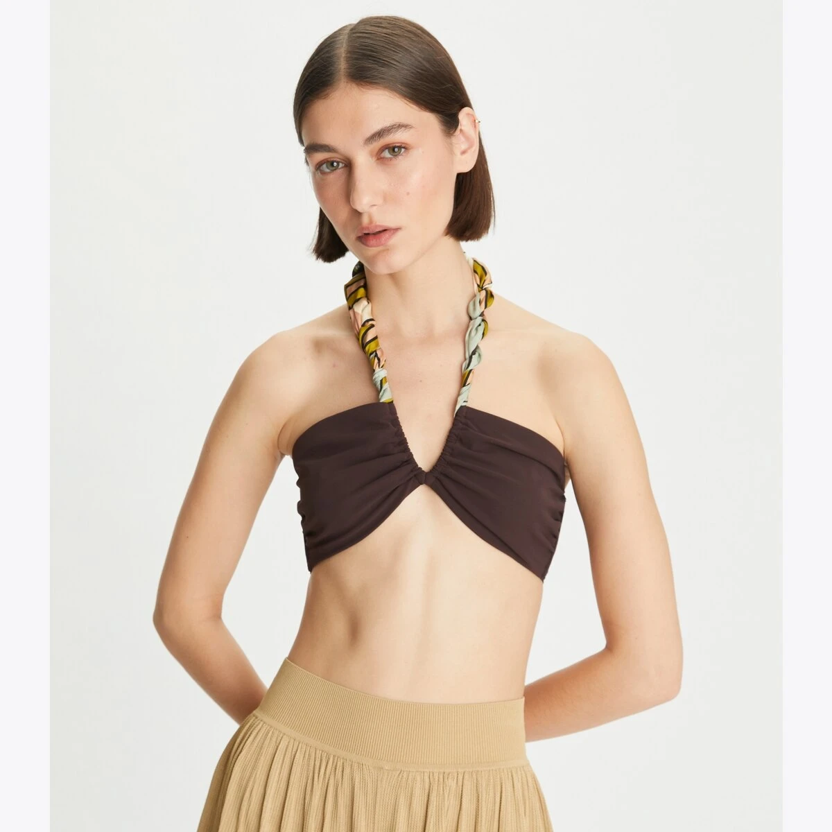 Tory Burch Pelican Silk Neckerchief 7 Tory Burch Pelican Silk Neckerchief - Image 5